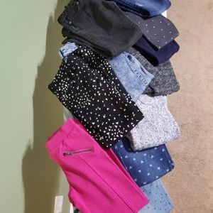 11 pairs of little girls jeans/pants ALL SIZE 6 AN